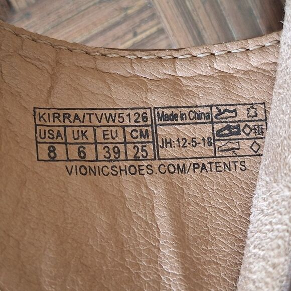 Vionic Kirra Leather Sandal Brown Size 8 Tan Comfort Shoes - Picture 8 of 15